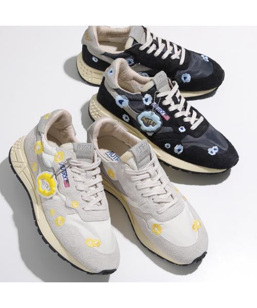 スニーカー AUTRY FW25 (WWLM ES05) AUTRY White/bottle green suede and mesh CLC sneakers