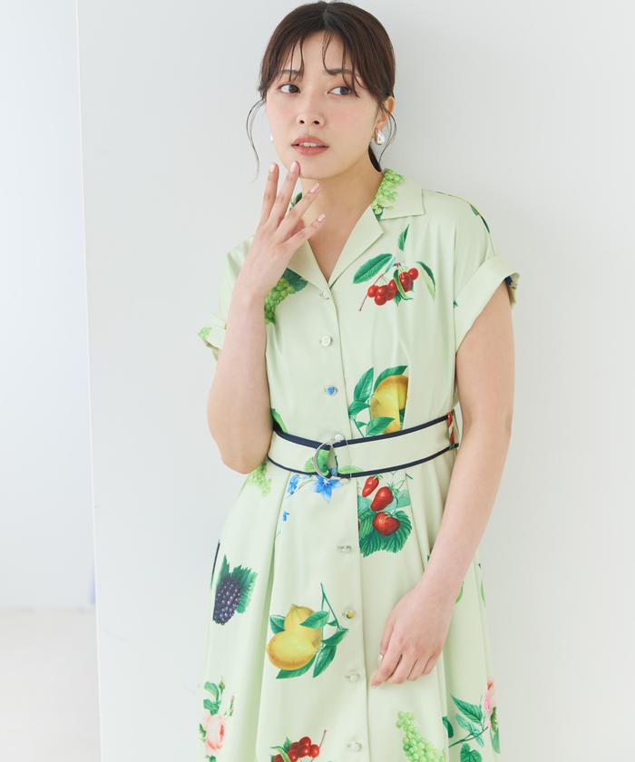 フルーツプリントシャツワンピース(508196261) | AND COUTURE