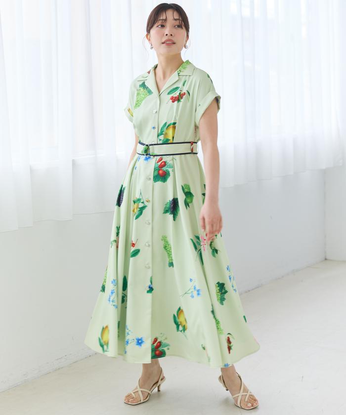 フルーツプリントシャツワンピース(508196261) | AND COUTURE