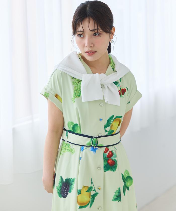 フルーツプリントシャツワンピース(508196261) | AND COUTURE