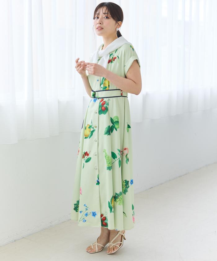フルーツプリントシャツワンピース(508196261) | AND COUTURE
