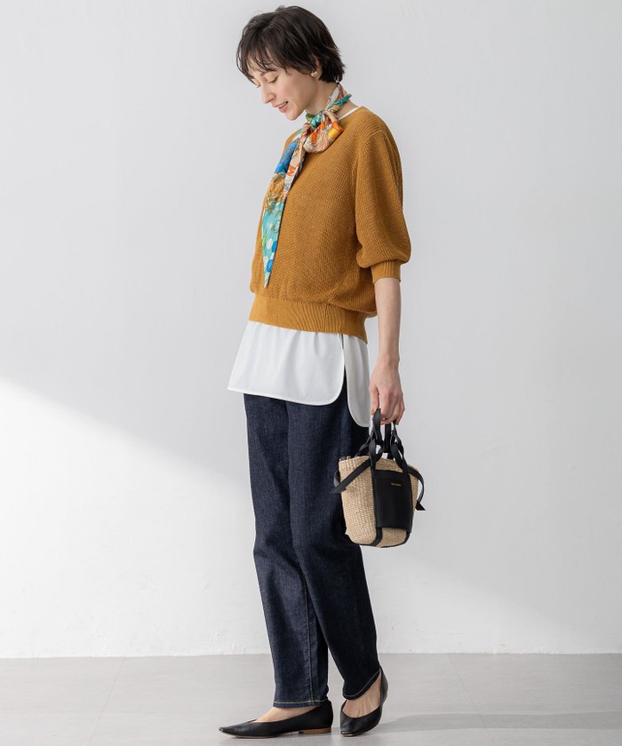 セール 30%OFF】【杏さん着用】ピュアリネン パフスリーブ