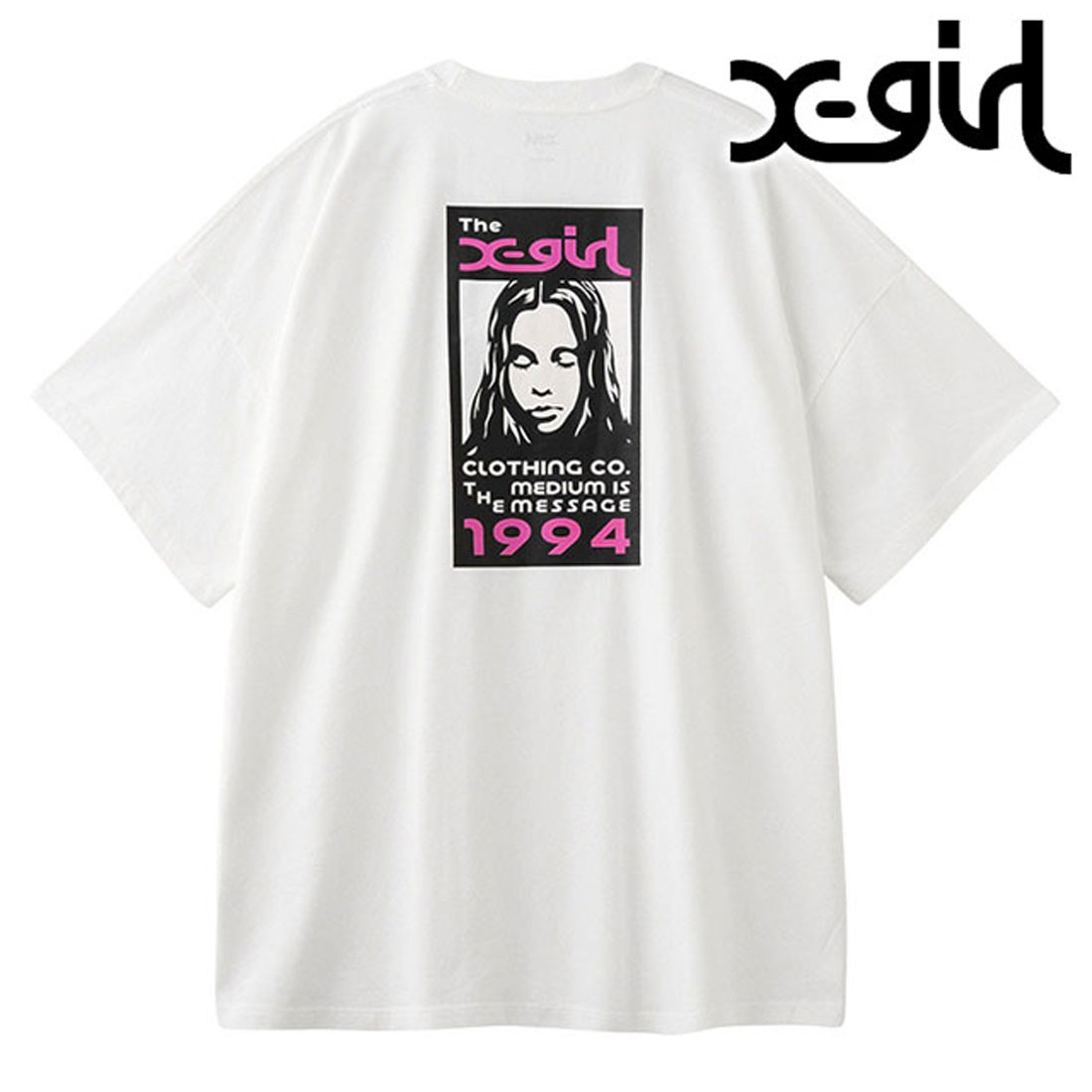 でつ 楽天市場】X-girl（エックスガール) WORLD LOGO OPEN COLLAR