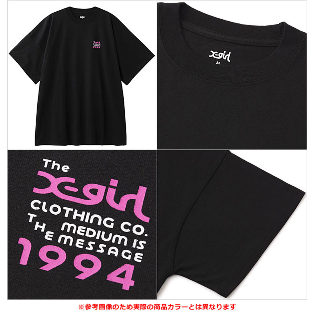 エックスガール X－girl BOX LOGO AND FACE S/S BIG TEE DRESS
