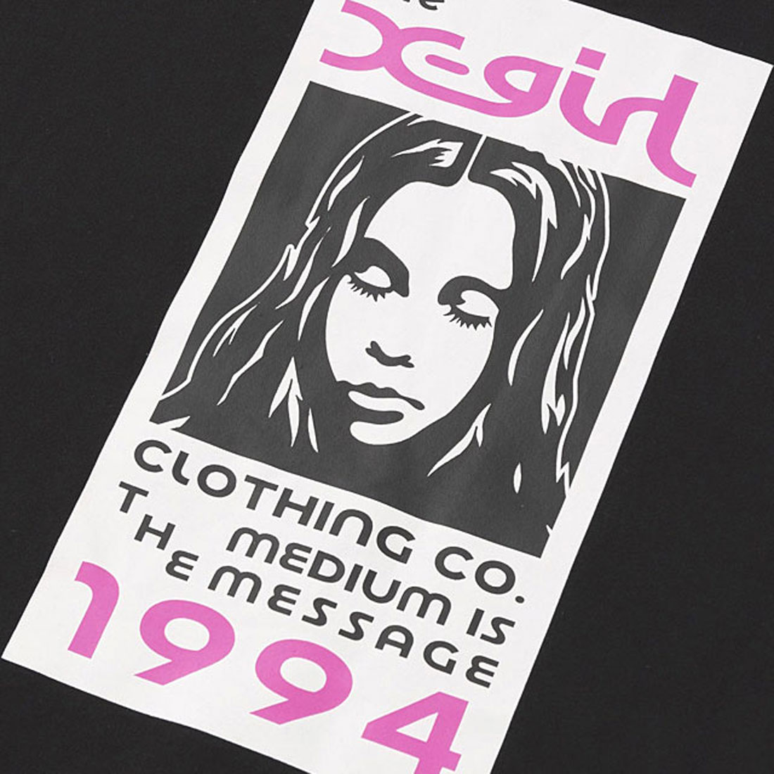 エックスガール X－girl BOX LOGO AND FACE S/S BIG TEE DRESS