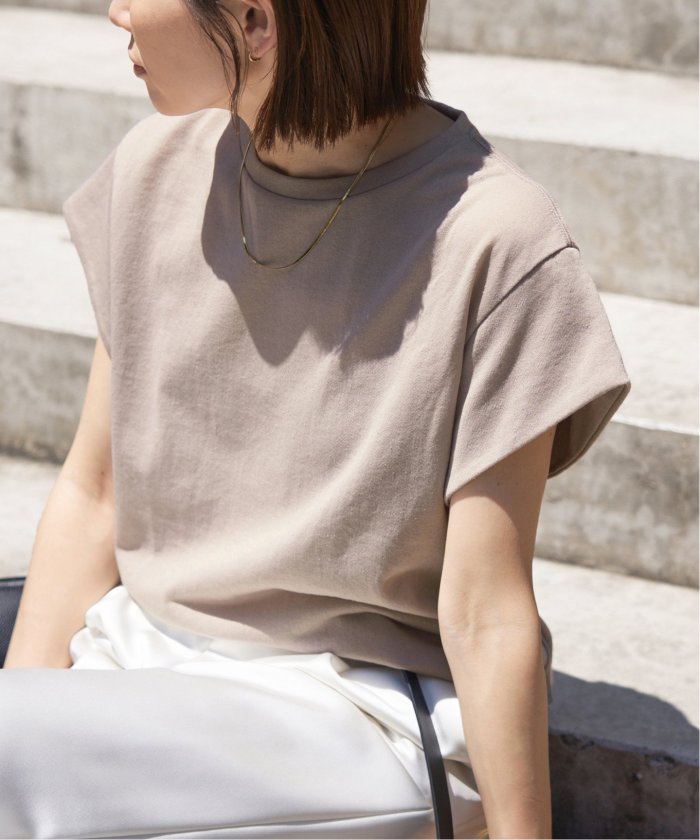 IENA　シアーミニ裏毛 Tシャツ　ホワイト 追加》シアーミニ裏毛 Tシャツ(508202964) | イエナ(IENA) - d