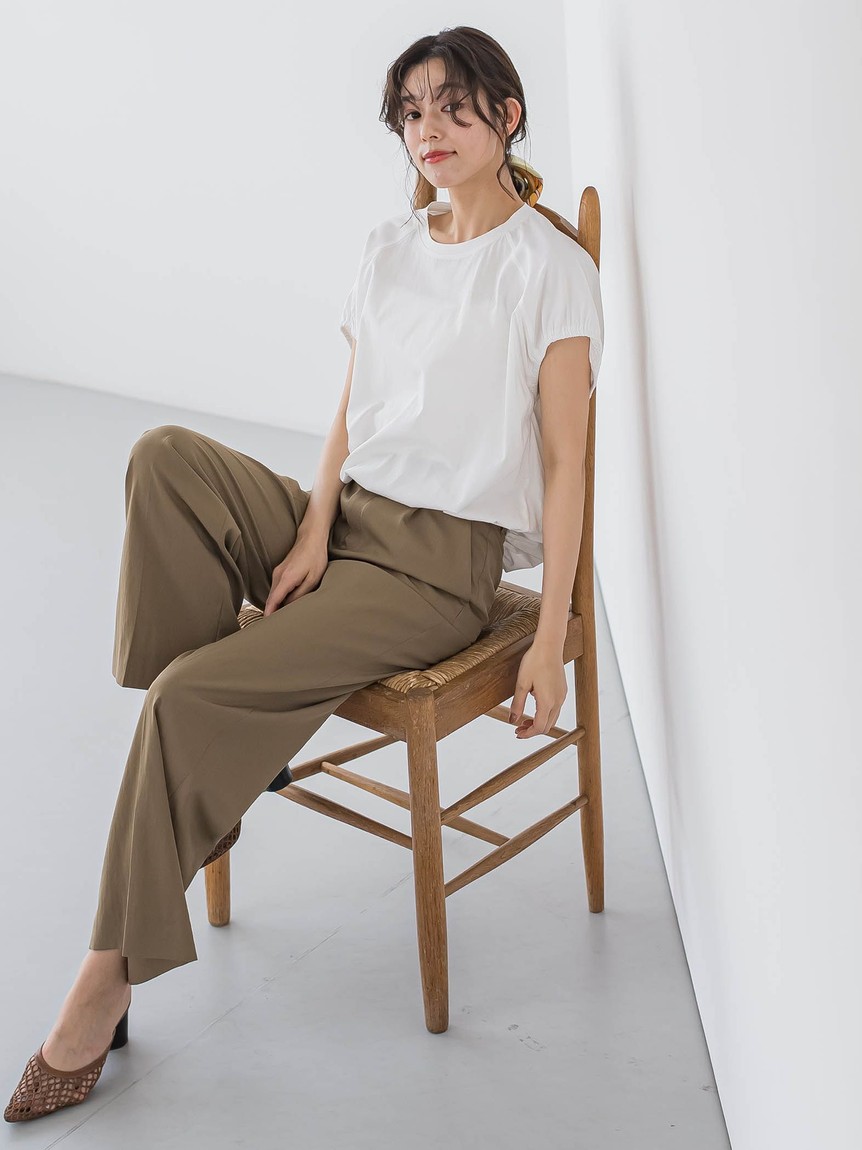 Droite lautreamont / ドロワットロートレアモン ドライタッチコットンドロストプルオーバー≪洗濯機で洗える≫ セール】ドロワット ロートレアモン Droite lautreamont ドライ
