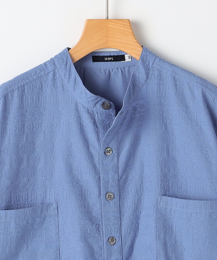 “Scotch & Soda”クリンクルバックエンブロイダリーシャツNavy セール】SHIPS KIDS:140～160cm /エンブロイダリー シャツ