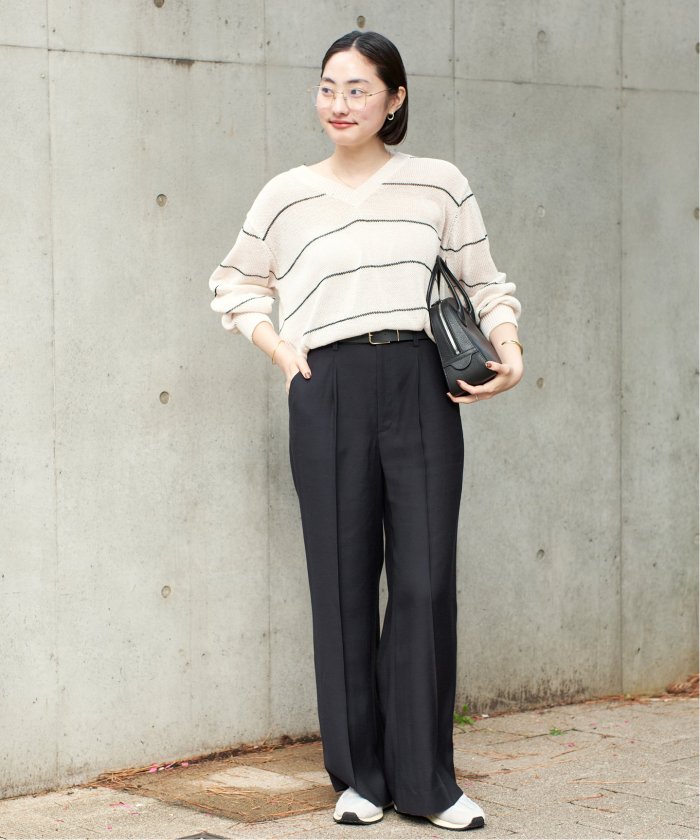 Plage LINEN MIX Vネック ニット セール】LINEN MIX Vネック ニット（ニット/セーター）｜Plage