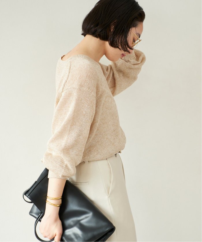 セール 30%OFF】LINEN MIX Vネック ニット(508205435