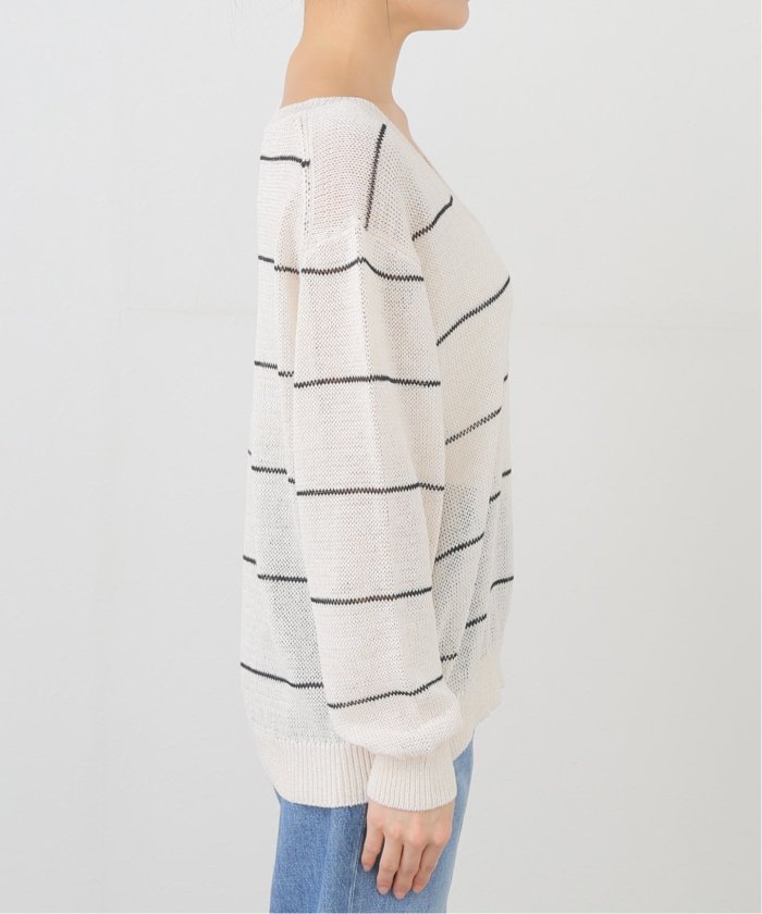 LINEN MIX Vネック ニット(508205435) | プラージュ(Plage) - d
