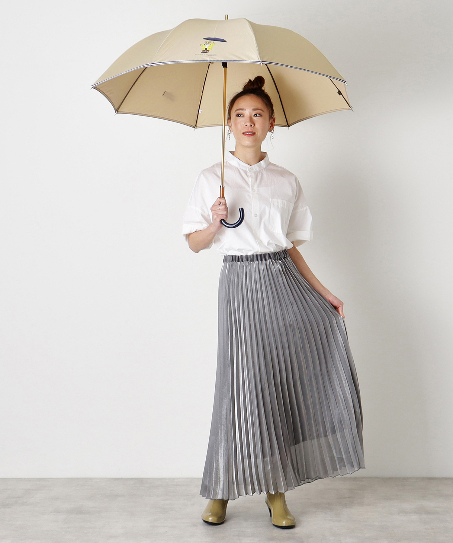 POLO RALPH LAUREN ポロ ラルフローレン 長傘 ツイル無地×RAIN