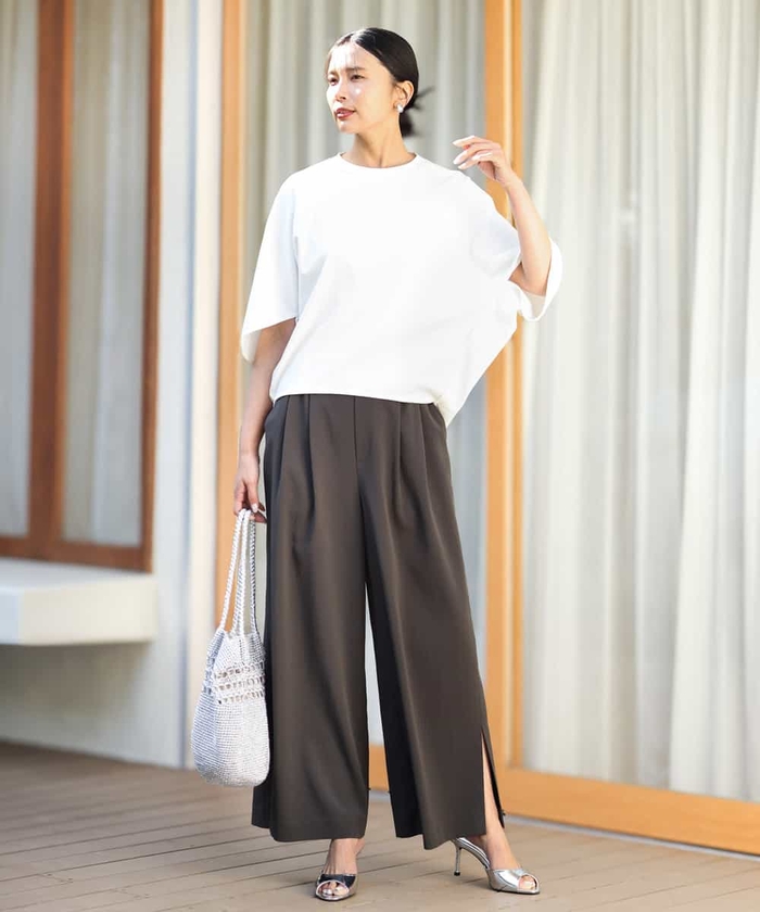 MK MICHEL  / エムケーミッシェルクラン ドルマンスリーブカットソー/接触冷感/UVカット/洗える セール 50%OFF】ドルマンスリーブカットソー/接触冷感/UVカット