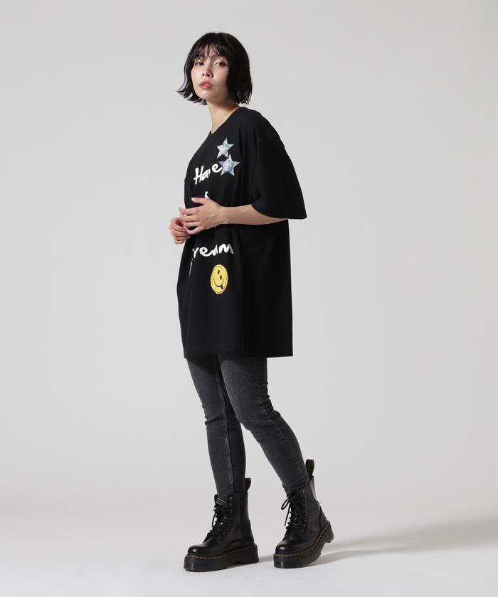 STUD MUFFIN／スタッドマフィン／SMILE／＄tar3 SMILE SS TEE RoyalFlash】STUD MUFFIN/スタッドマフィン/SMILE/＄tar3 SMILE
