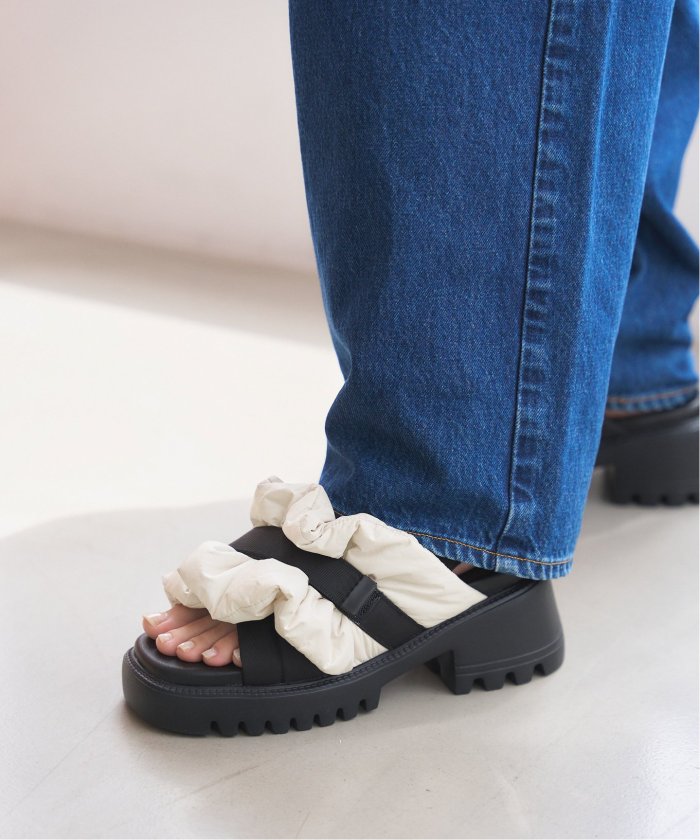 ルタロン FRILL CROSS SLING BACK SANDALS ルタロン FRILL CROSS SLING BACK SANDALS ルタロン FRILL CROSS