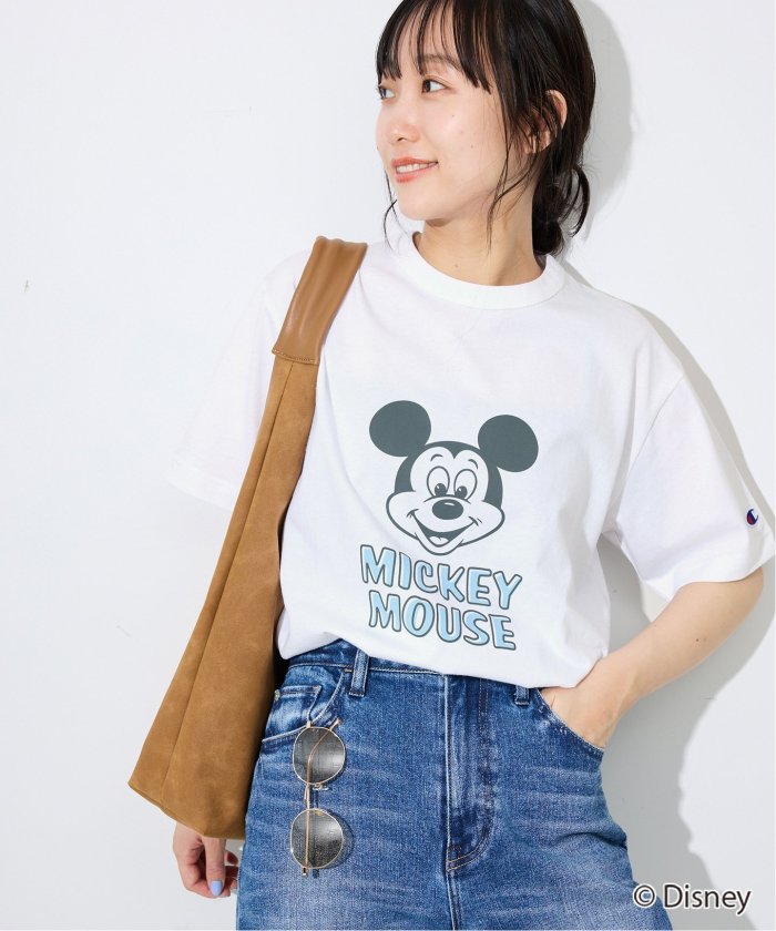 日本最大の Champion/チャンピオン SLOBE別注 Tシャツ(508207676 /Mickey/ トップス