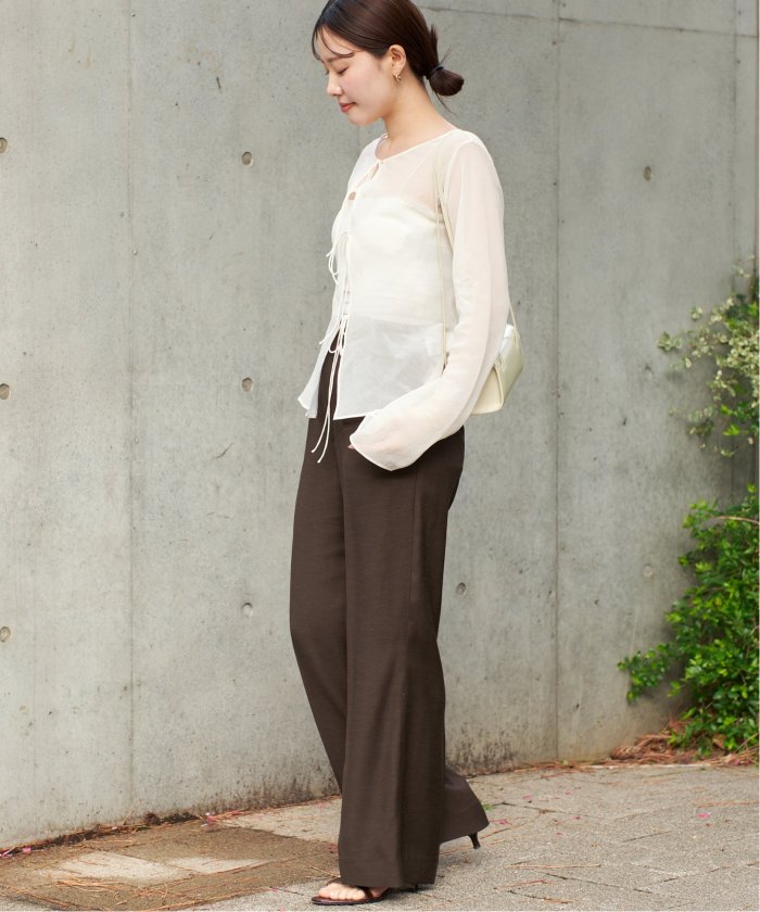 2025公式店舗 STRING SHEER ブラウス(508207784) fashion d - プラージュ(Plage) | トップス