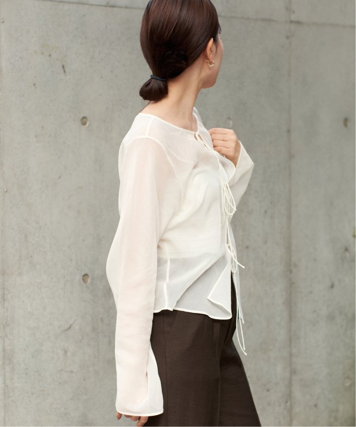 新作人気 プラージュ(Plage) | ブラウス(508207784) STRING SHEER - fashion d トップス