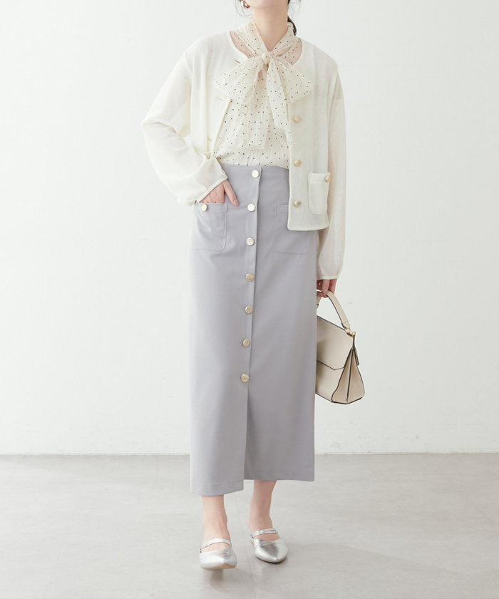 ラッセルノーカラー羽織ジャケット クーポン】【natural couture】ラッセルノーカラー羽織