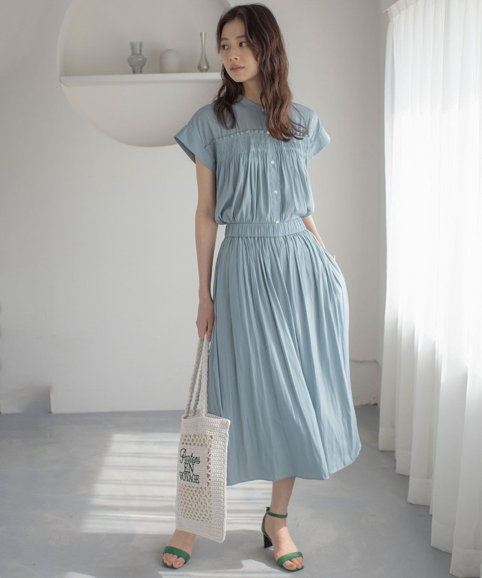 LUDIC PARK｜デイジー柄メッシュニットトップス | Rakuten