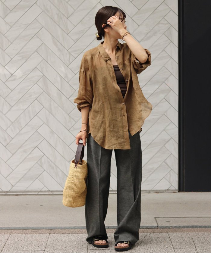 Plage RAMIE SHEER シャツ　★タグ付新品★ セール】PURE RAMIE SHEER シャツ(508212040) | プラージュ