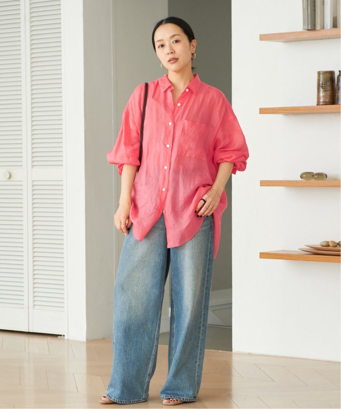 plage ブラウス シャツ PURE RAMIE SHEER レディース : ZOZOTOWN