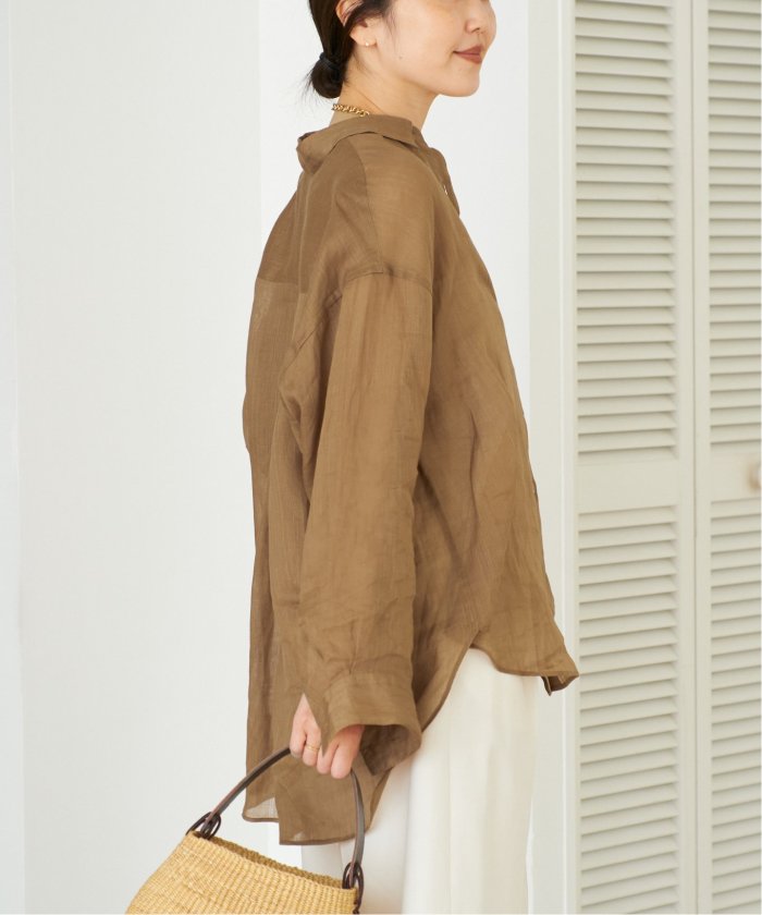 セール】PURE RAMIE SHEER シャツ(508212040) | プラージュ