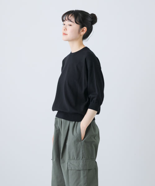 クーポン】【セール 30%OFF】ハイゲージコットン半袖プル