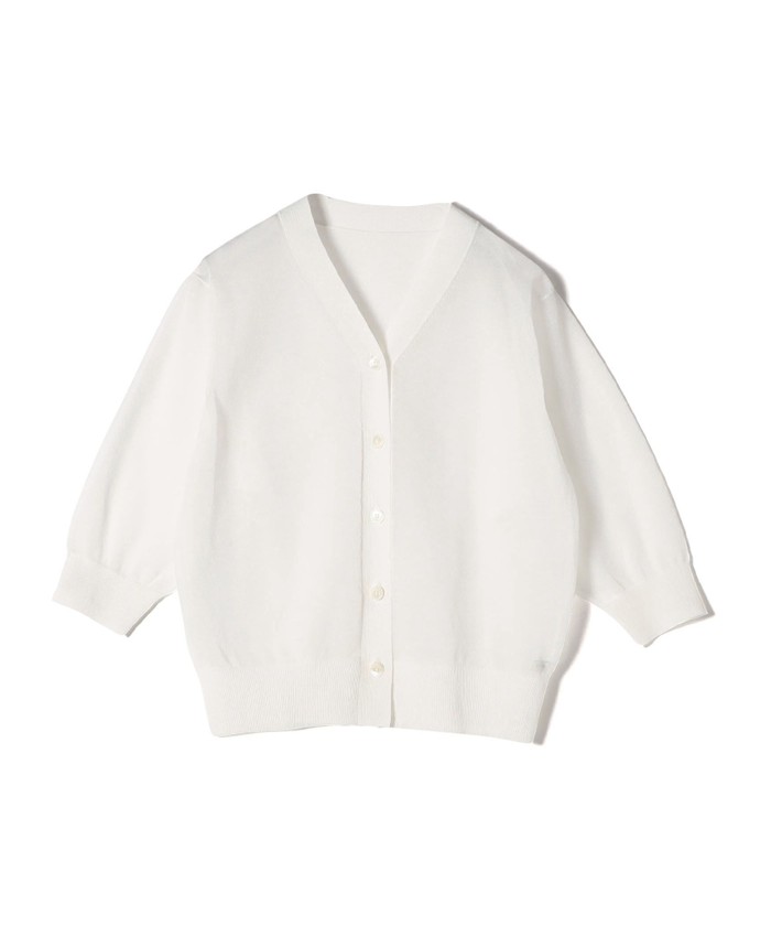 セール 30%OFF】〈手洗い可能〉ラミー混 シアー カーディガン