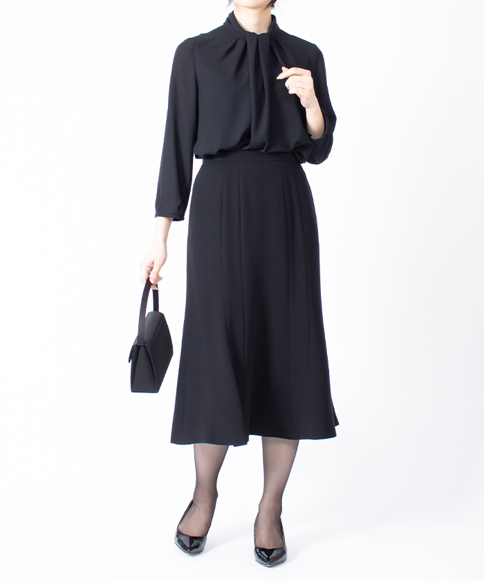 LAPINE ラピーヌ　日本製　ブラックフォーマル　喪服　礼服 ラピーヌ フォーマル LAPINE FORMAL 【オールシーズン・喪服