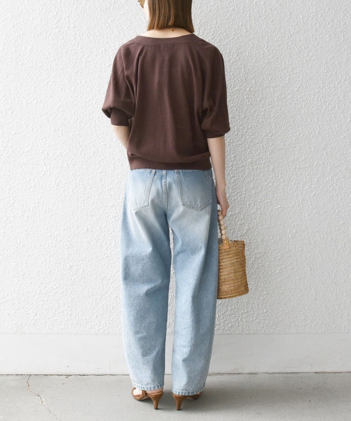 SHIPS for women / シップスウィメン SHIPS any:〈手洗い可能〉リネン ミックス Vネック ショート シアー カーディガン SHIPS any:〈手洗い可能〉リネン ミックス Vネック ショート