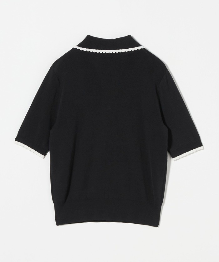 united arrows スカラップ セーラーカラー ショートスリーブニット UNITED ARROWS｜スカラップ セーラーカラー ショートスリーブ