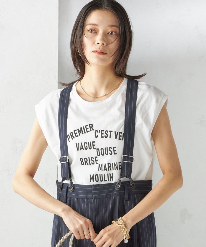 SHIPS for women / シップスウィメン プラチナ ヴェール フレンチ スリーブ TEE プラチナ ヴェール フレンチ スリーブ TEE （Tシャツ）｜SHIPS