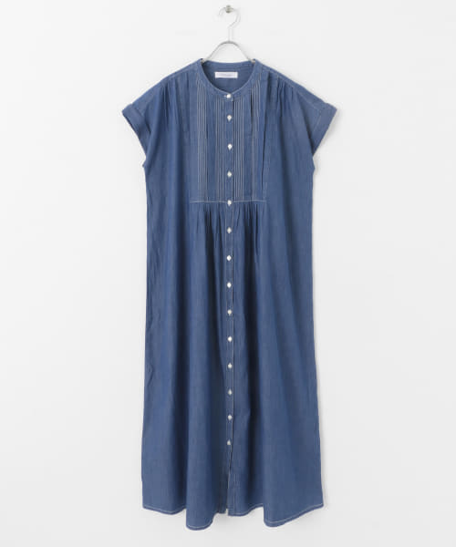 新品◆デニムピンタックヨークワンピース◆Sonny Label◆アーバンリサーチ セール】デニムピンタックヨークフレンチワンピース(508107104