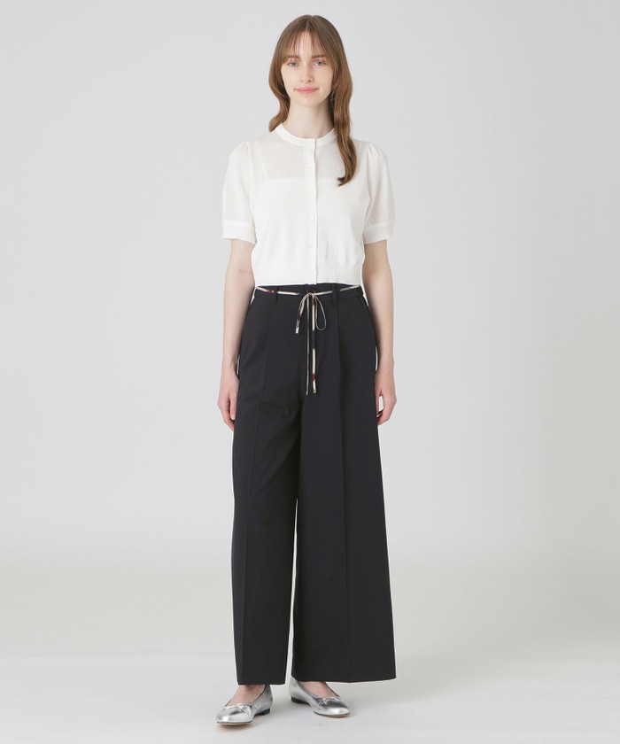 BLUE LABEL CRESTBRIDGE ワイドパンツ タックワイドパンツ（パンツ）｜BLUE LABEL CRESTBRIDGE(ブルー