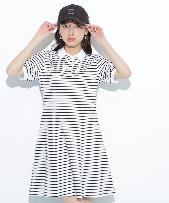 JILL BY JILLSTUART ポロ衿カットソーワンピース グレー ポロ衿カットソーワンピース | JILL by JILL STUART（ジル バイ