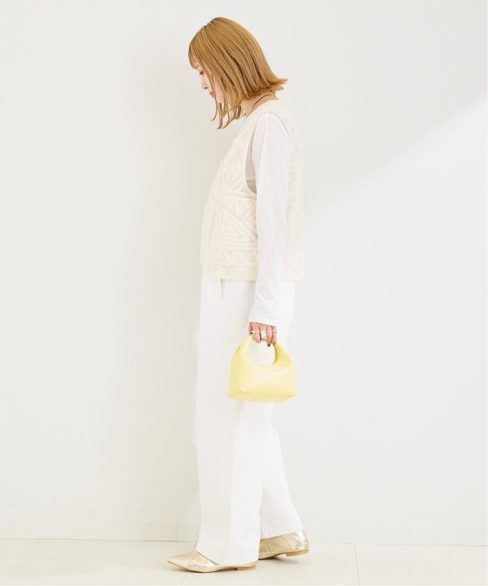 追加2予約》【WEB限定】手洗い可 / メッシュ刺繍ベスト