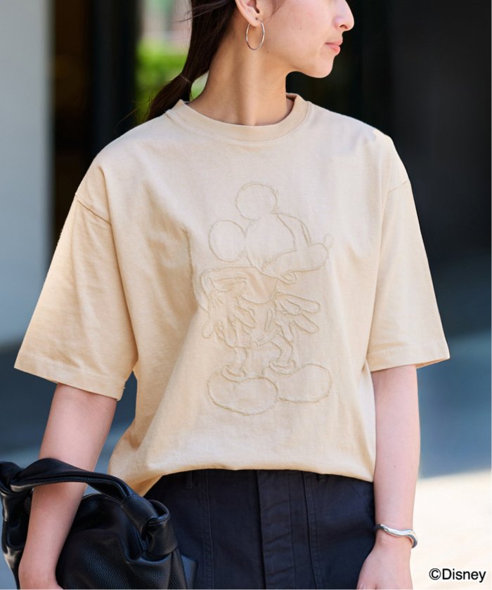 数量限定SALE ＜MICKEY JOHNBULL/ジョンブル MOUSE＞ Embroidery(508220243 T トップス
