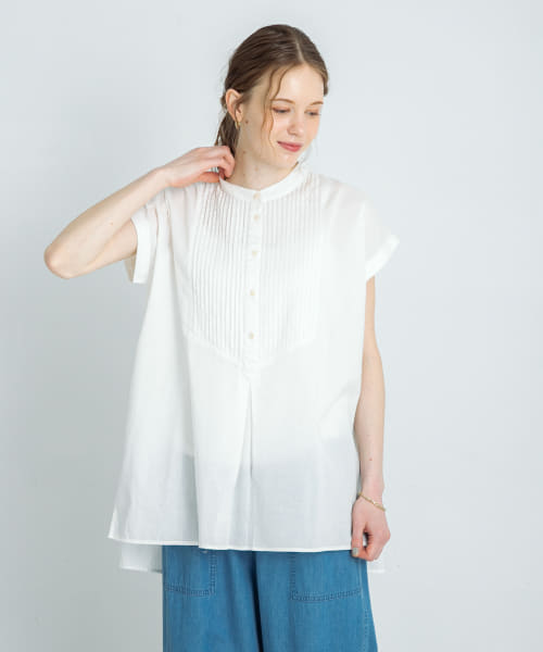 ブラウス シャツ エアリーコットンピンタックドレスシャツ レディース URBAN RESEARCH Sonny Label ブラウス シャツ エアリーコットン