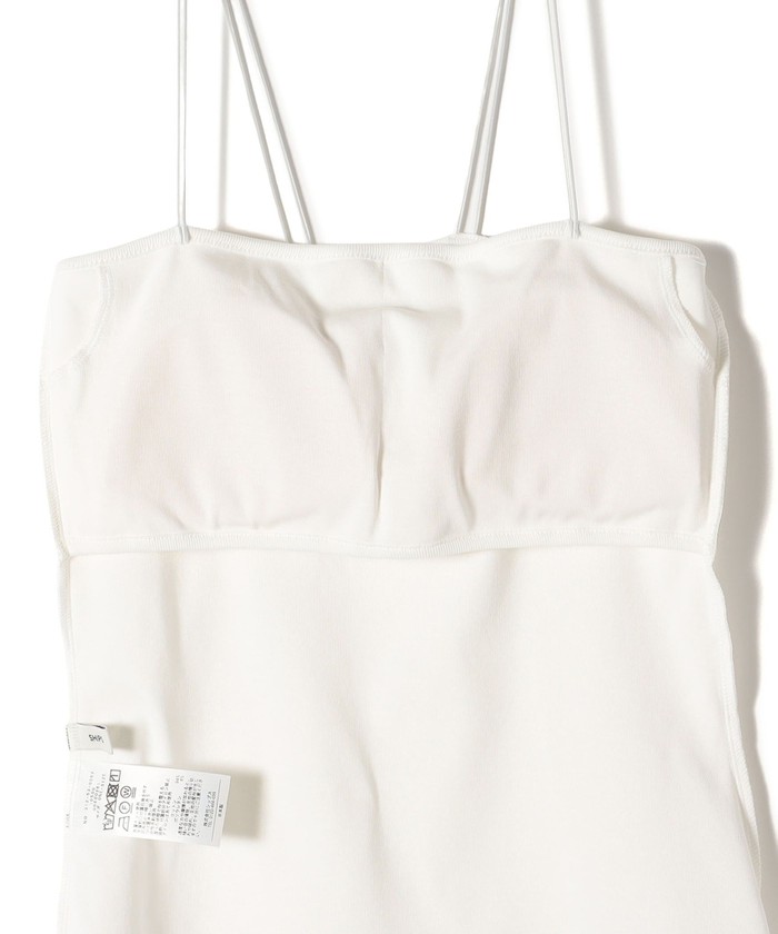 接触冷感〉ベア フライス カップ付 2ストラップ キャミ