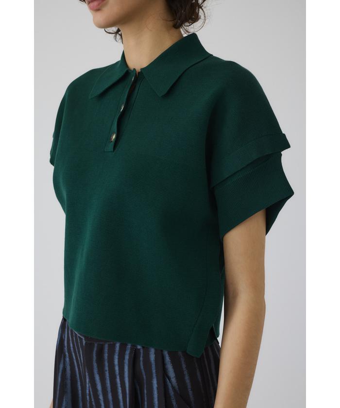 rimark style polo knit グレー rimark style polo knit グレー