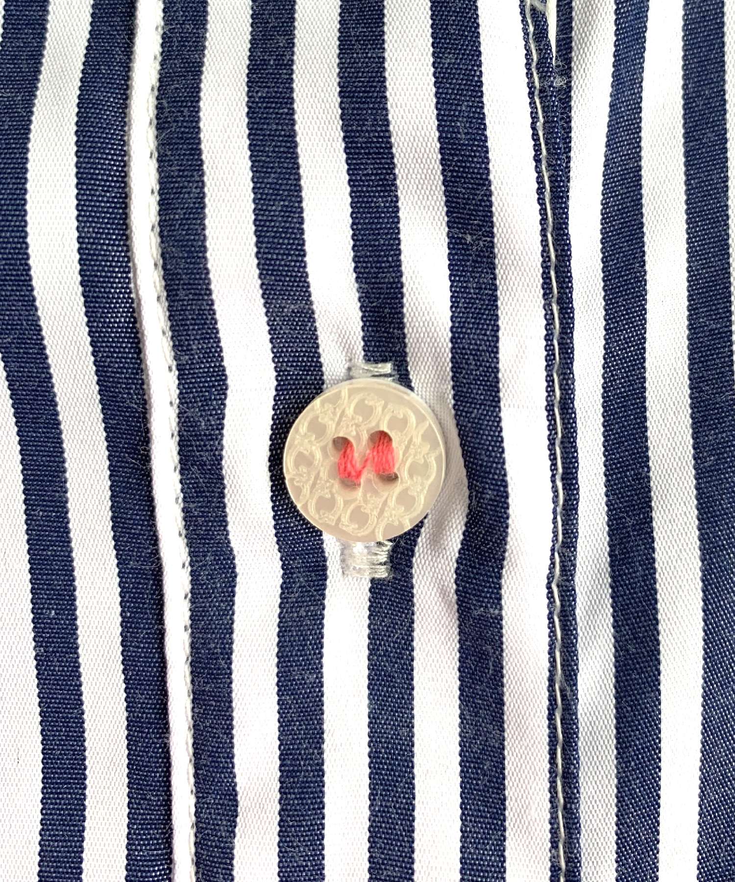 キュー Q フロント刺繍バイカラーシャツ(508221371) | キュー(Q