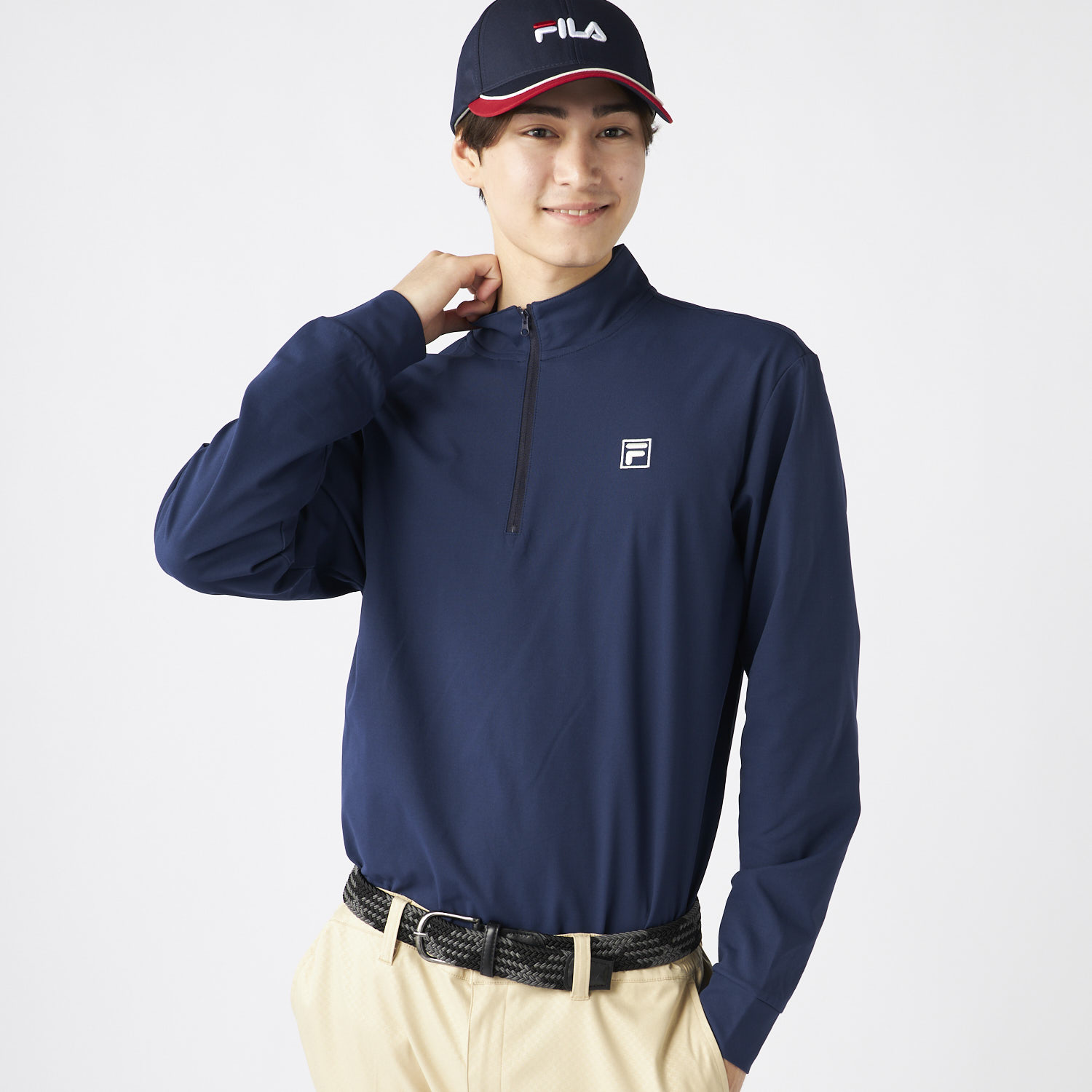 フィラ FILA ハーフジップ長袖シャツ(508221374) | フィラ(FILA