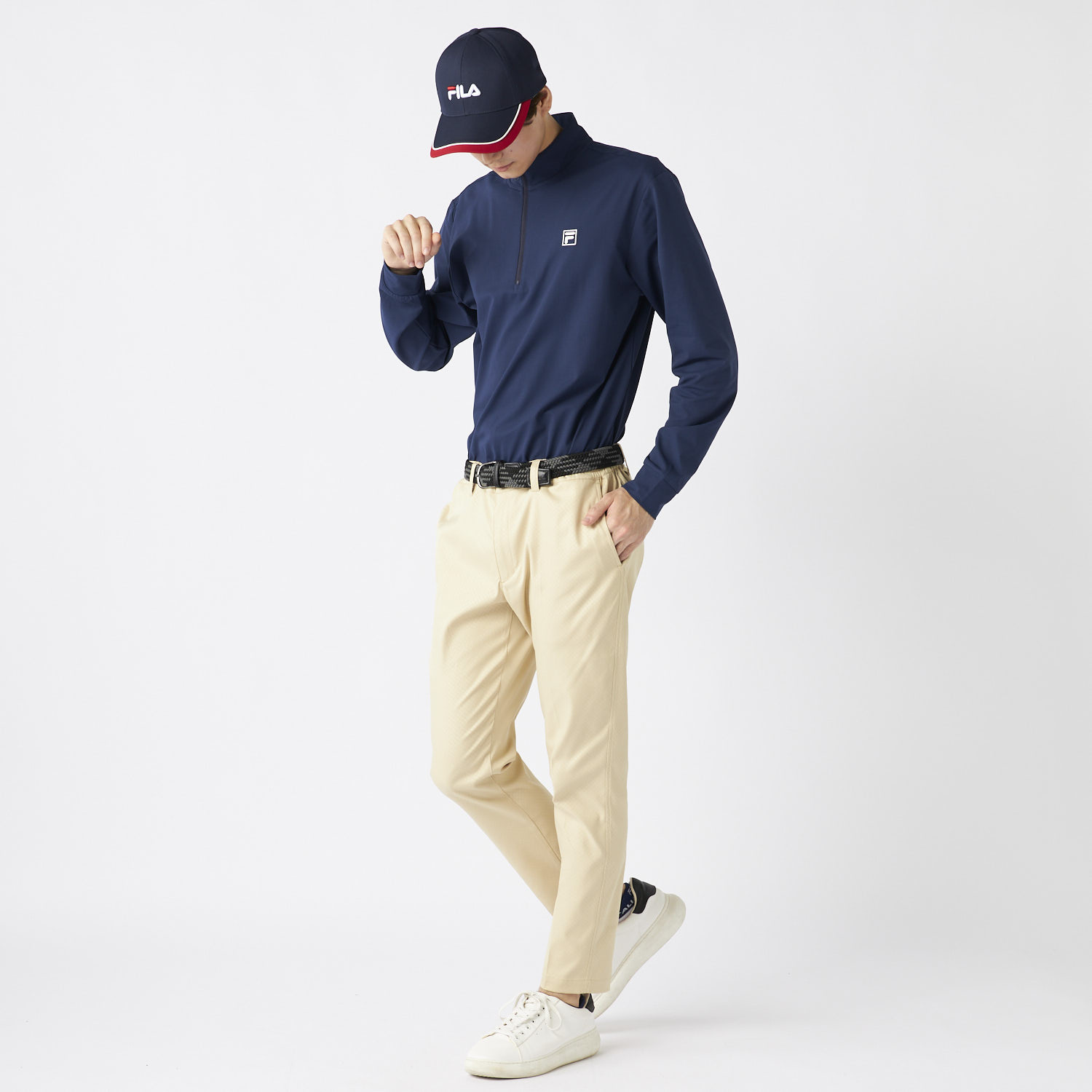 フィラ FILA ハーフジップ長袖シャツ(508221374) | フィラ(FILA