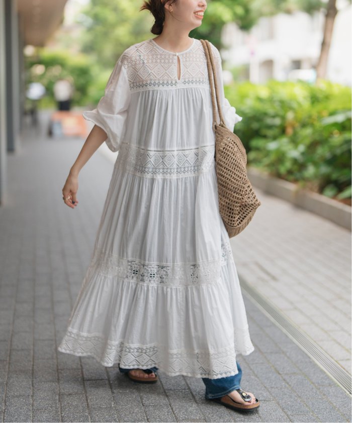 エッジが効いた【DIESEL】De-Held-S2 ドレス ワンピース Women's Strappy midi dress in sequin denim | Blue | Diesel