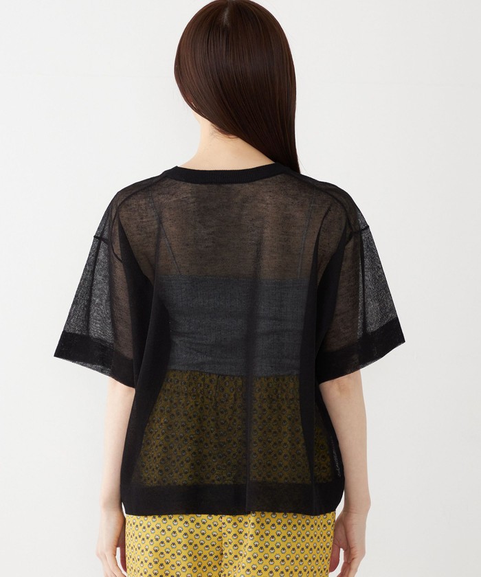 SHIPS Colors:〈手洗い可能〉シアー ニット TEE(508222969