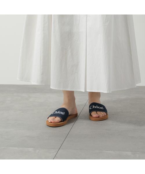 クロエ Chloe Chloe KIDS サンダル C20507 ロゴ フラット