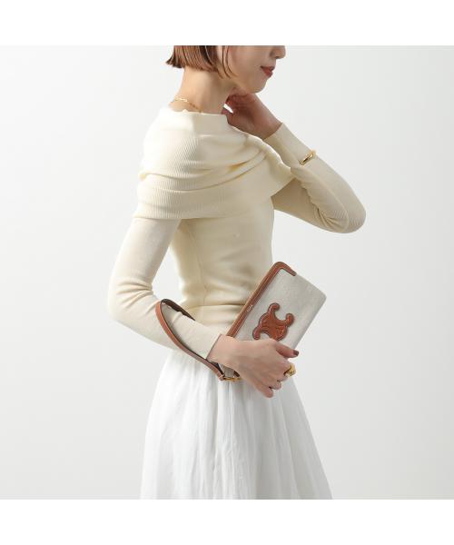 CELINE ポーチ Long Pouch with strap 10K672FDZ トリオンフ セリーヌ CELINE CELINE ポーチ Long Pouch with strap