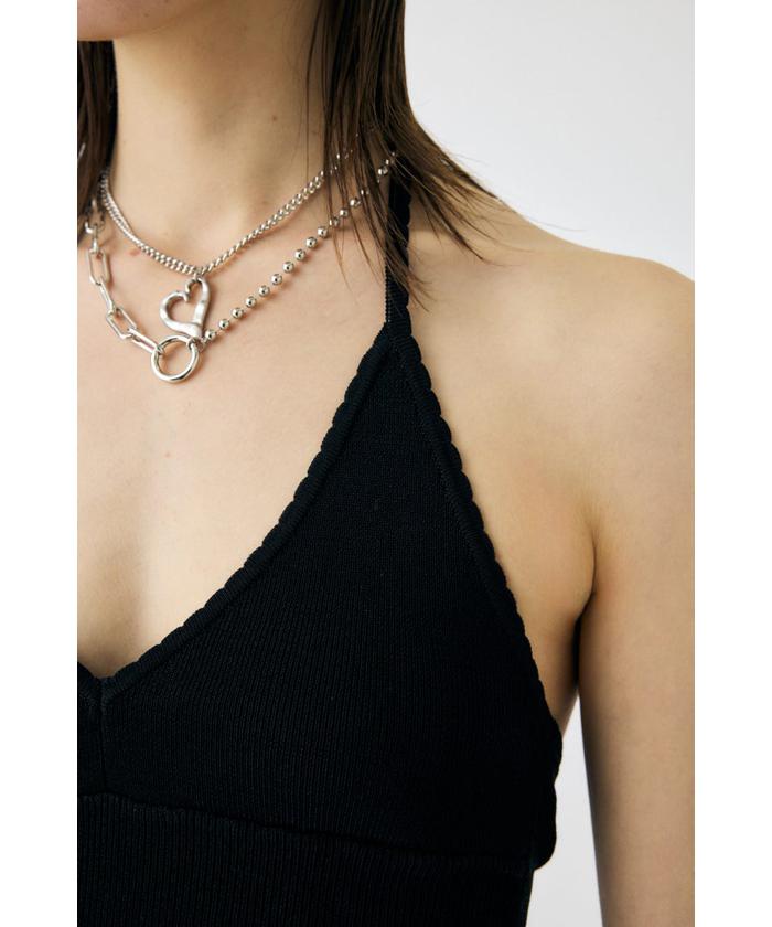 セール】HALTER KNIT キャミ(508224021) | マウジー(moussy) - d