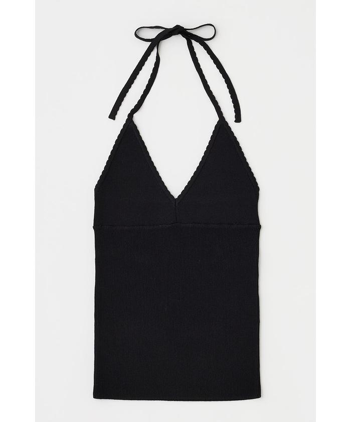MOUSSY HALTER KNIT キャミ キャミソール レッド セットアップ対応】HALTER KNIT キャミソール（キャミソール